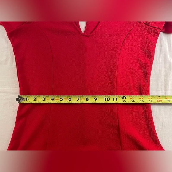 Hot Topic Almost Famous Cold Shoulder Dress Fit & Flare Above Knee Red Size L - Picture 9 of 14